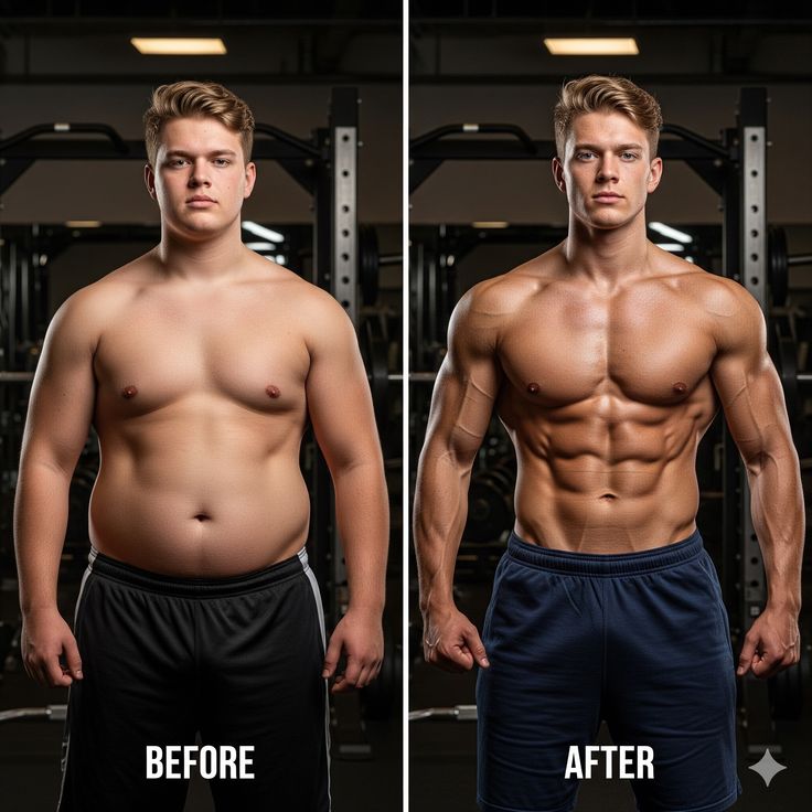 Arjun S. before and after transformation